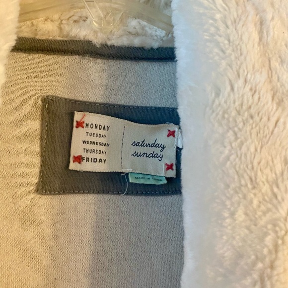 Anthropologie Saturday Sunday faux fur cardigan size Small - Picture 2 of 7